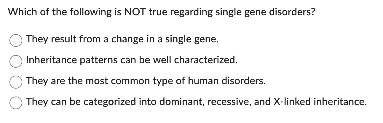 Solved Which of the following is NOT true regarding single | Chegg.com