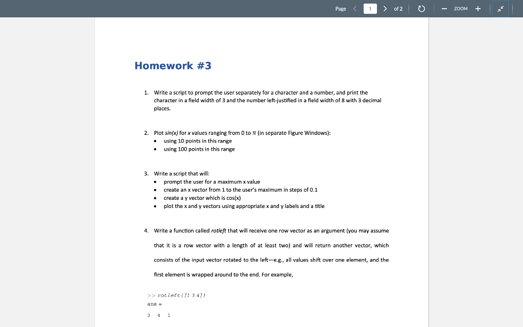 Solved 5. Write a function that is called pickone, which | Chegg.com