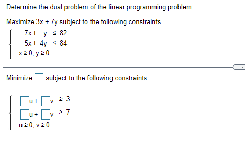 Solved Determine the dual problem of the linear programming | Chegg.com