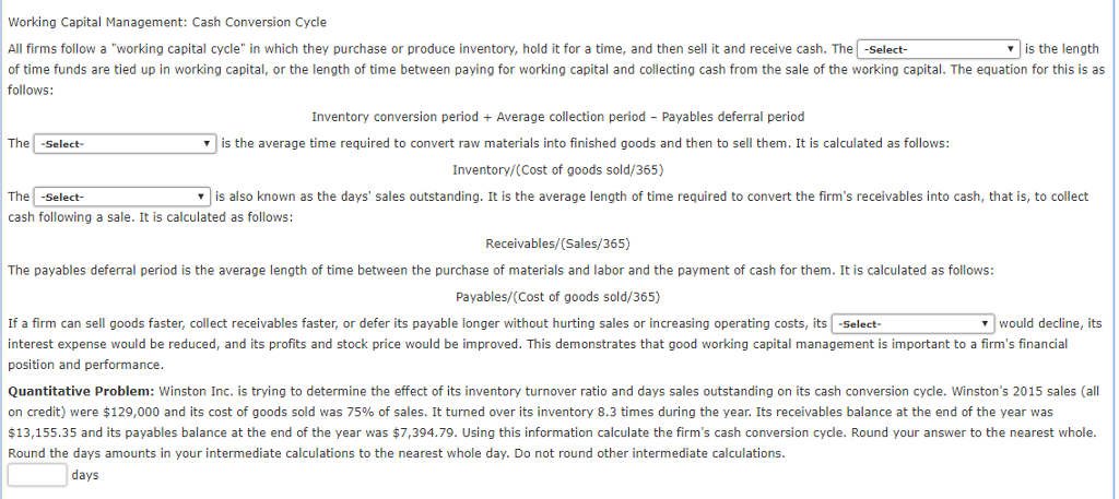 solved-working-capital-management-cash-conversion-cycle-all-chegg