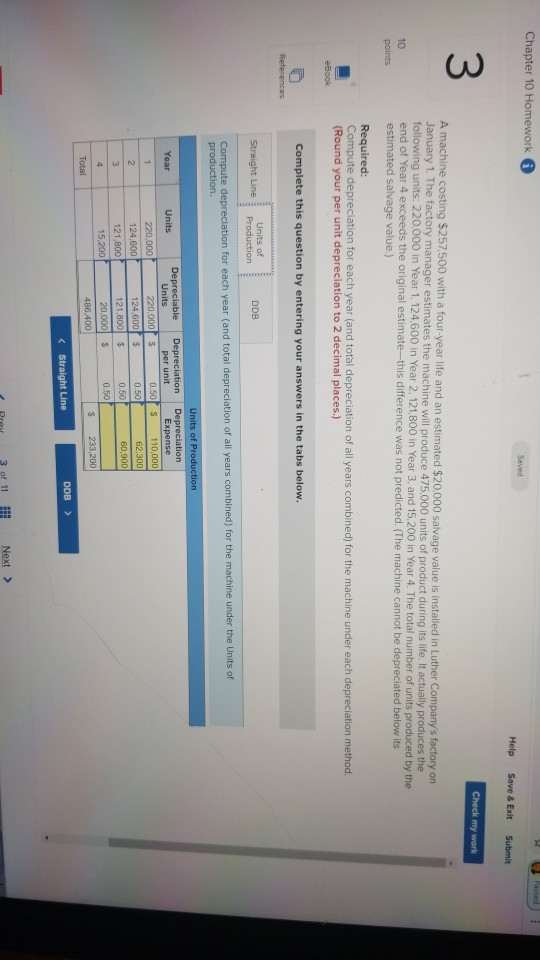 Solved Chapter 10 Homework 0 Paused) Saved Help Save & Exit | Chegg.com