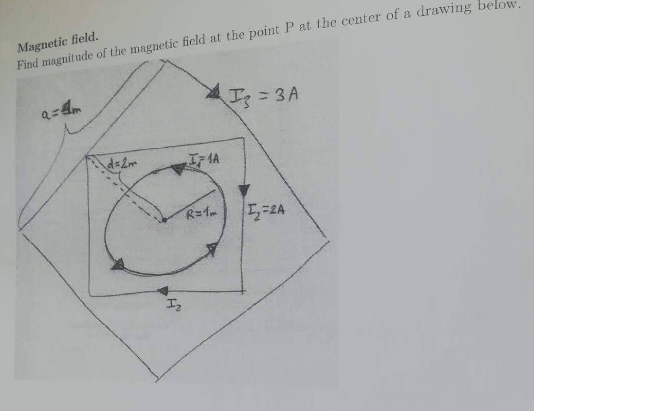 Solved Magnetic field. Find magnitude of the magnetic field | Chegg.com