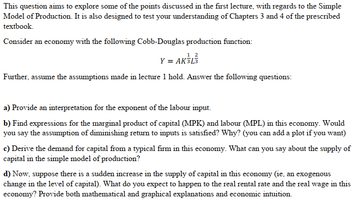 Solved This question aims to explore some of the points | Chegg.com