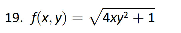 Solved In Exercises 9 26 Find Fx Fy Fxx Fyy Fxy And Fyx 19