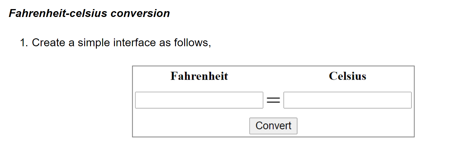 Fahrenheit to Celsius Conversion 