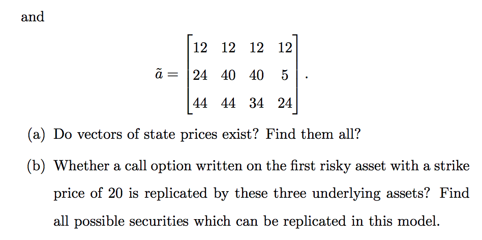 Solved 6 Consider One Single Period Financial Market In Chegg Com