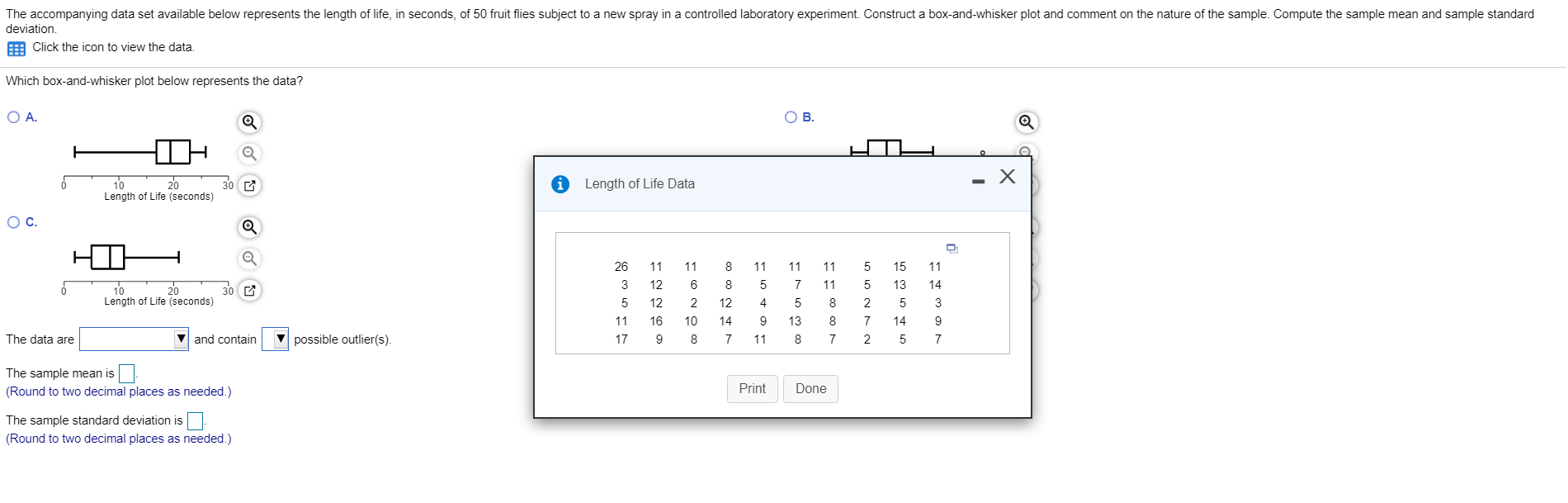 Solved The accompanying data set available below represents | Chegg.com