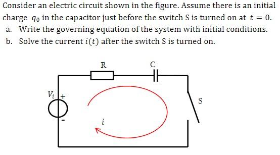 Solved Consider an electric circuit shown in the figure. | Chegg.com