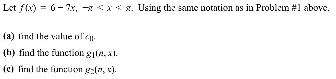 Solved use this first part for the notationfor question 2 | Chegg.com