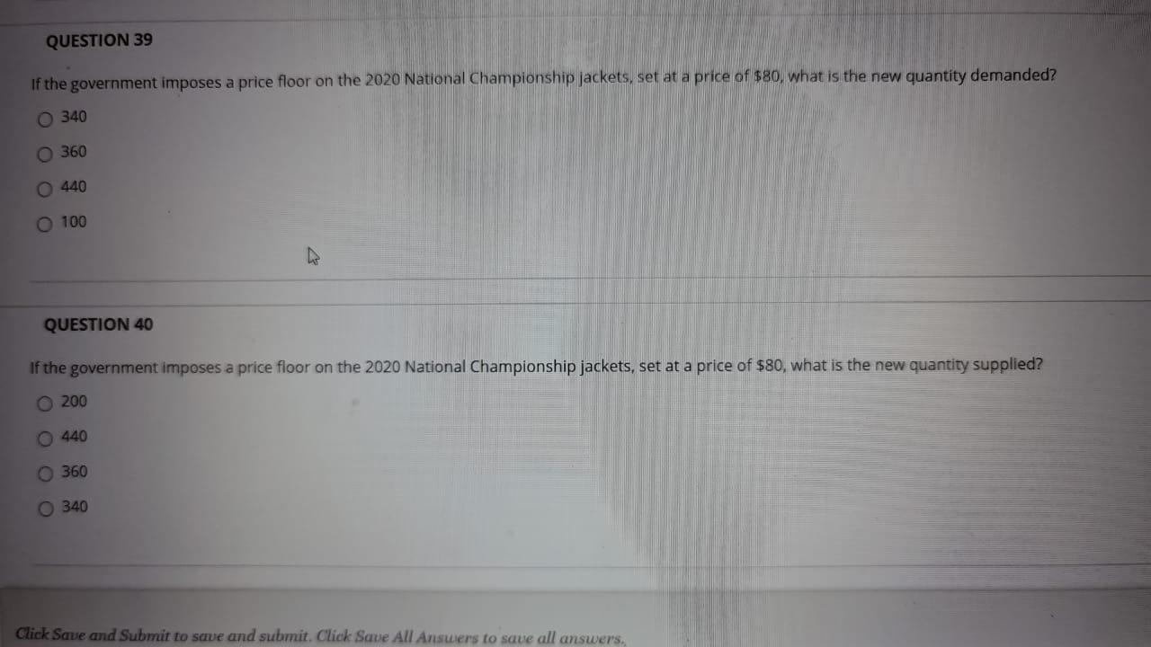 Solved QUESTION 38 Use the following information to answer | Chegg.com