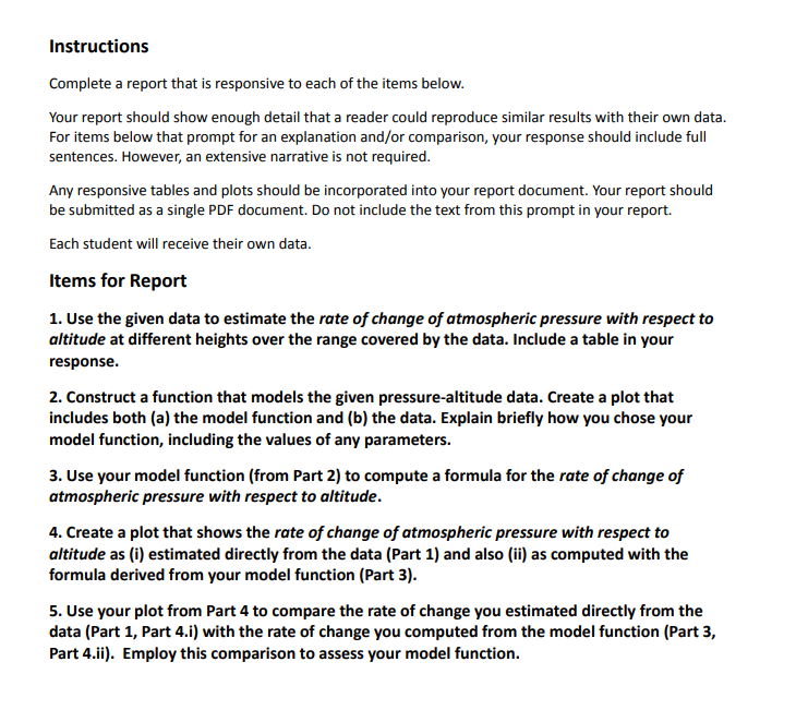 Solved its Instructions Complete a report that is | Chegg.com