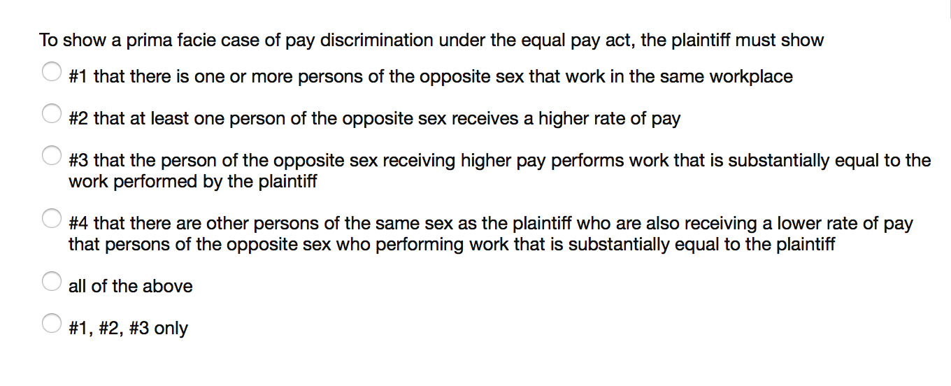 solved-to-show-a-prima-facie-case-of-pay-discrimination-chegg