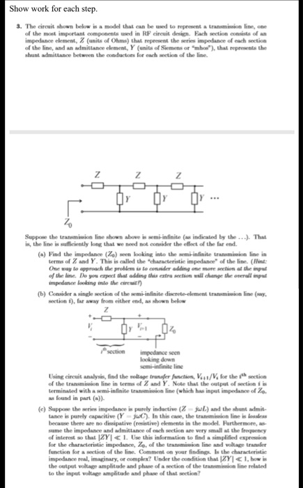 Solved Show work for each step 3. The circuit shown below is | Chegg.com