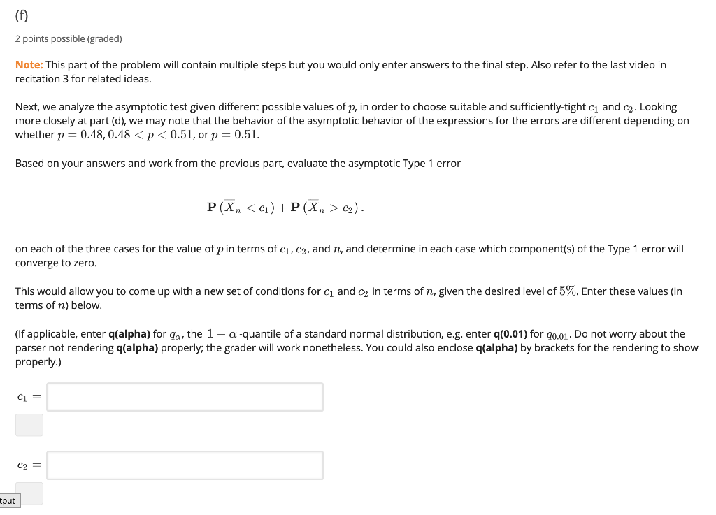 Solved 1 point possible (graded) Next, we combine the | Chegg.com