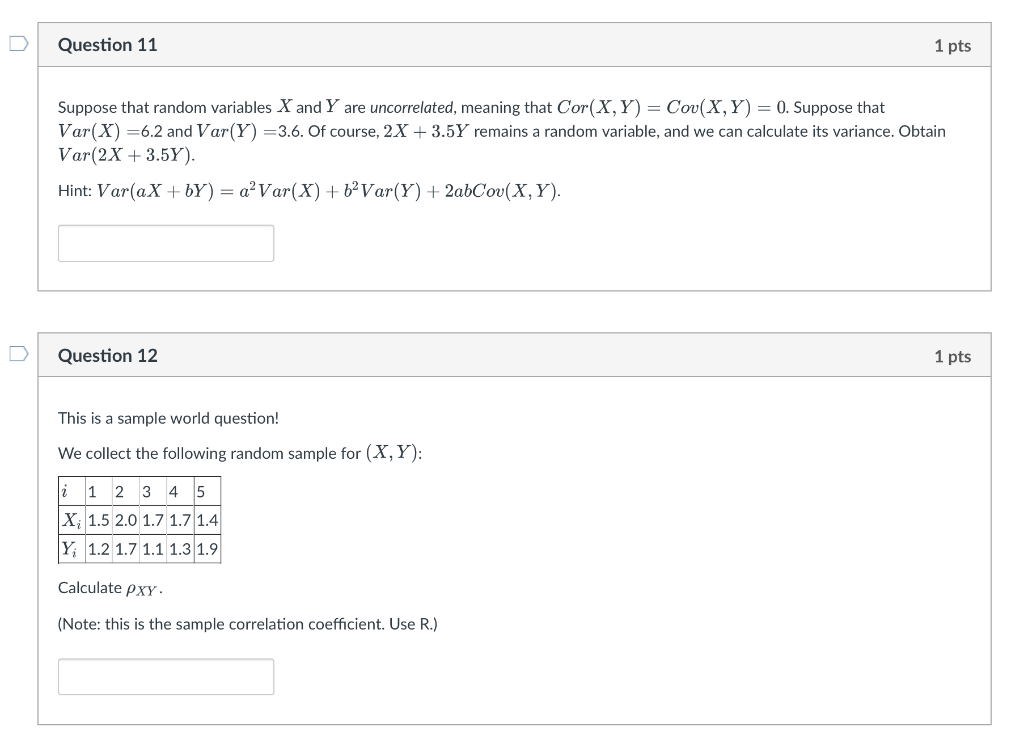 Solved Suppose that random variables X and Y are | Chegg.com