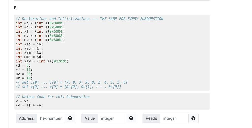 Solved Question 5: C Pointers In this question you will | Chegg.com
