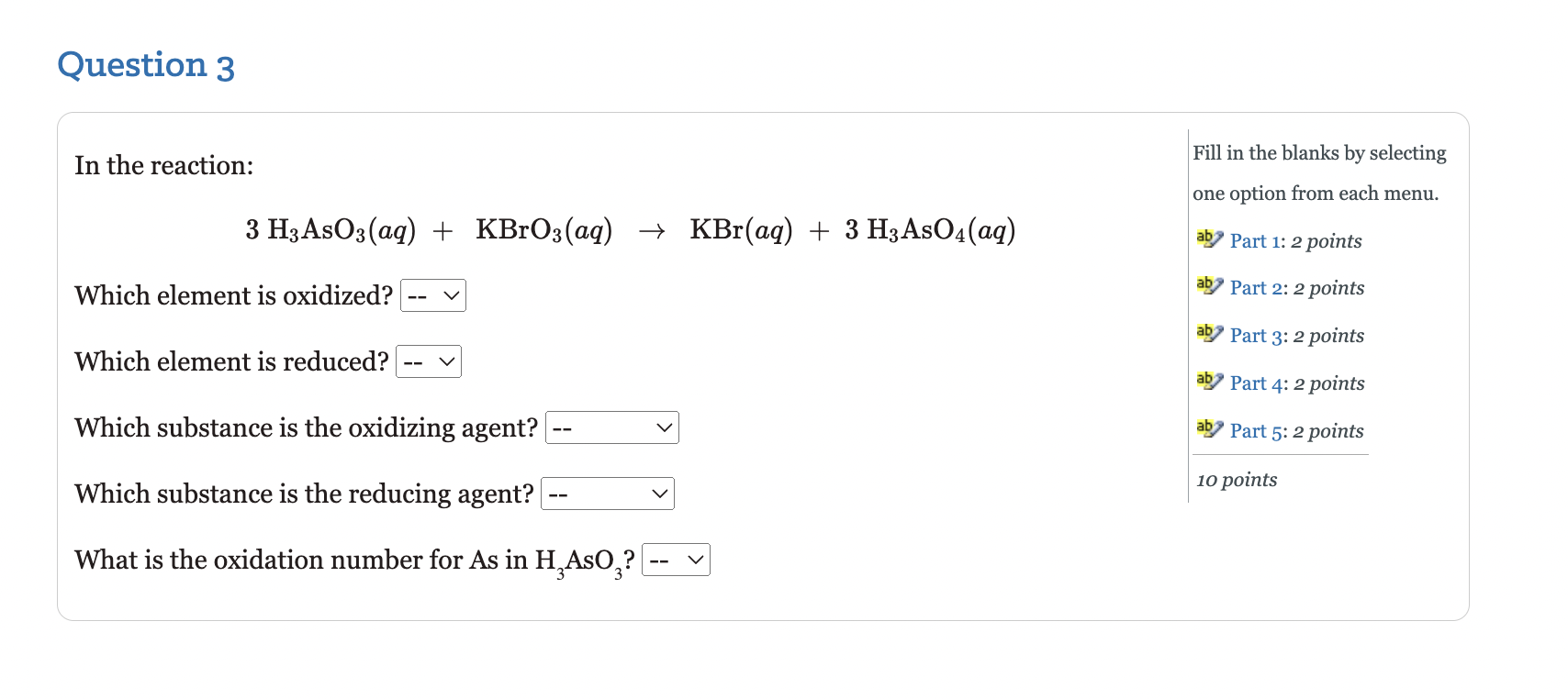 Solved In The Reaction: | Chegg.com