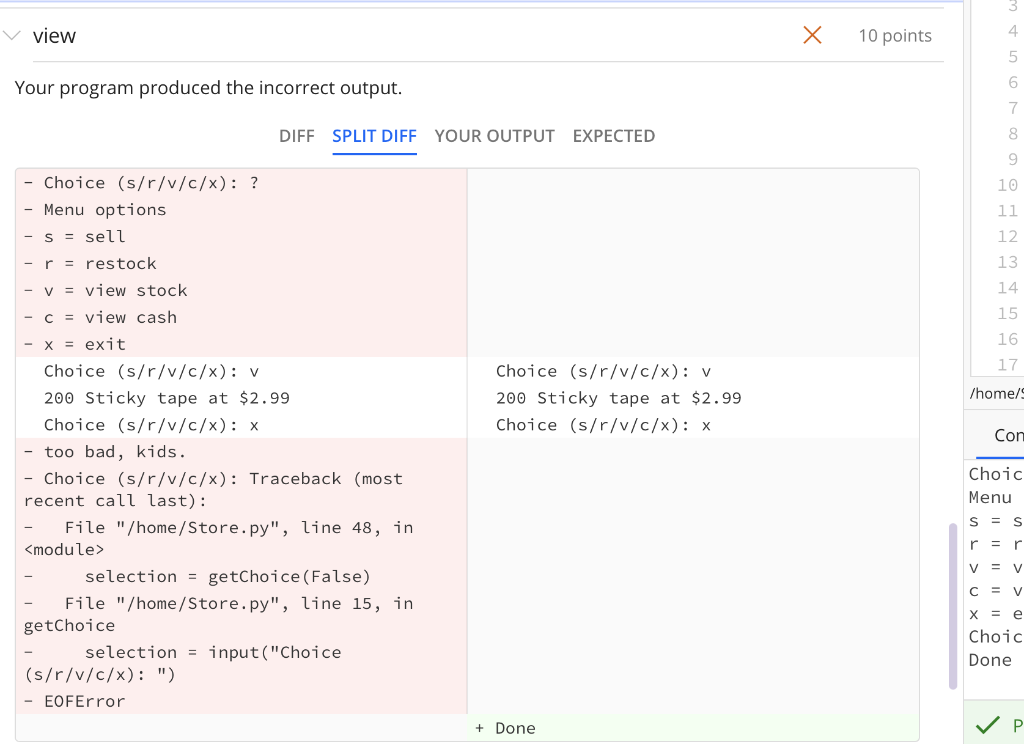 Solved Write this in python Store specification: A store | Chegg.com