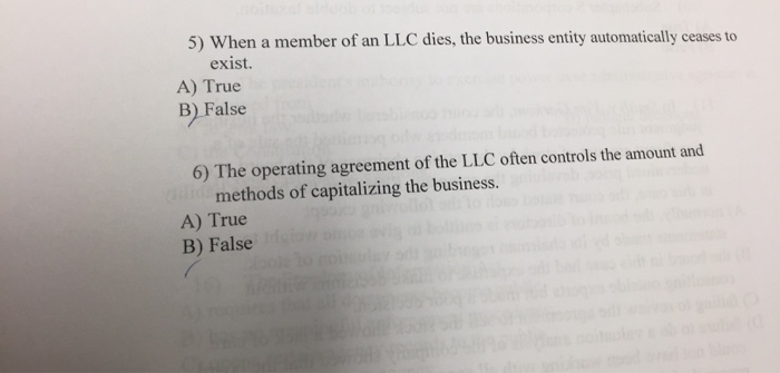 solved-5-when-a-member-of-an-llc-dies-the-business-entity-chegg