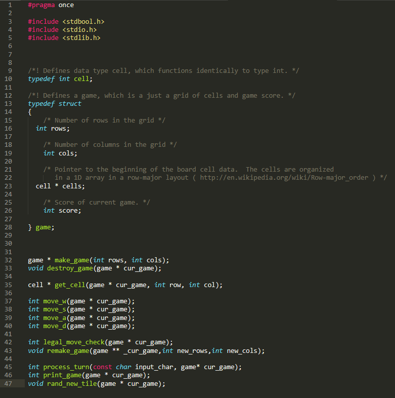 #pragma once #include <stdbool.h> #include <stdio.h> #include <stdlib.h> /*! Defines data type cell, which functions identica