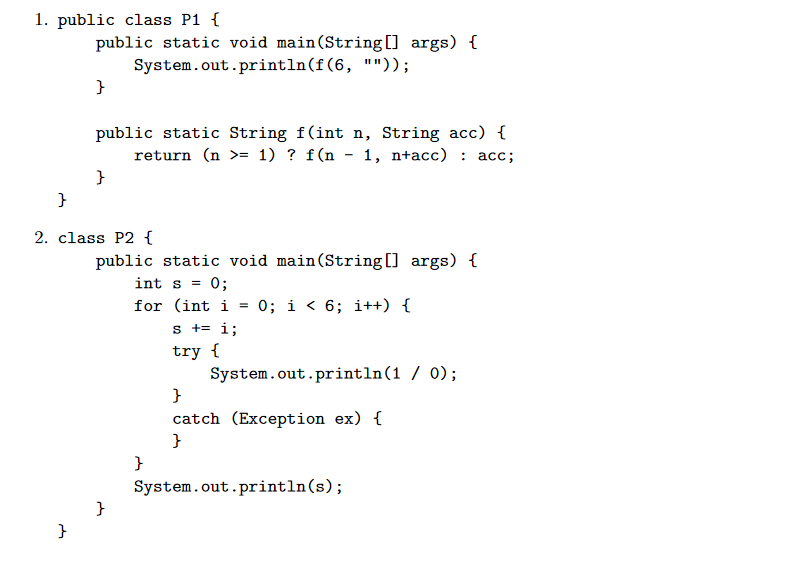 Solved Does each of the following programs compile and run? | Chegg.com