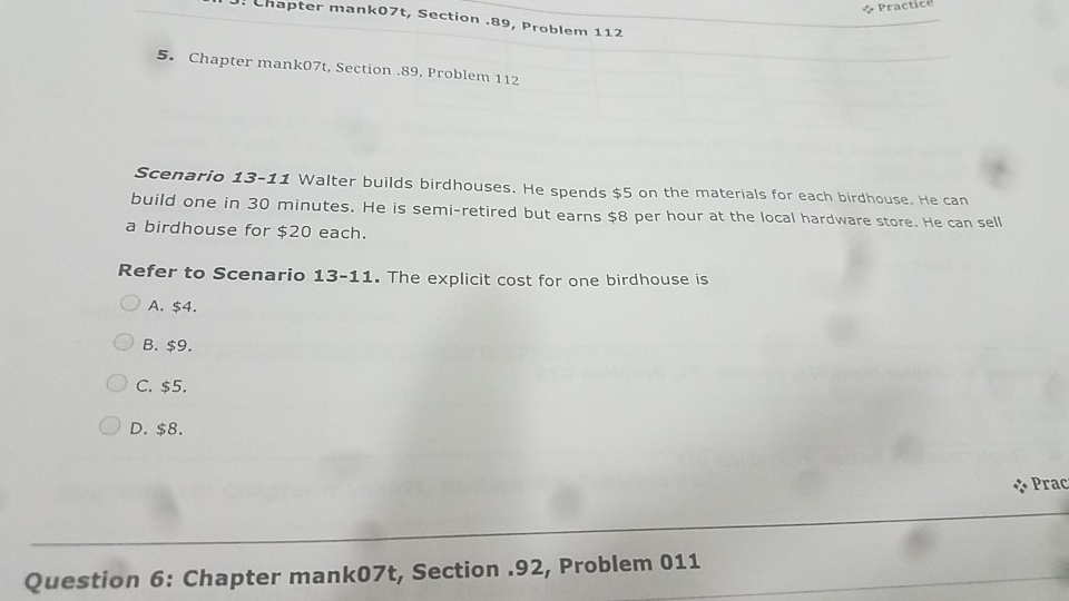 Solved J! Chapter manko7t, Section .89, Problem 112 Practice | Chegg.com