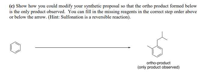 Solved 2. (a) Starting From Benzene, Propose A Viable | Chegg.com