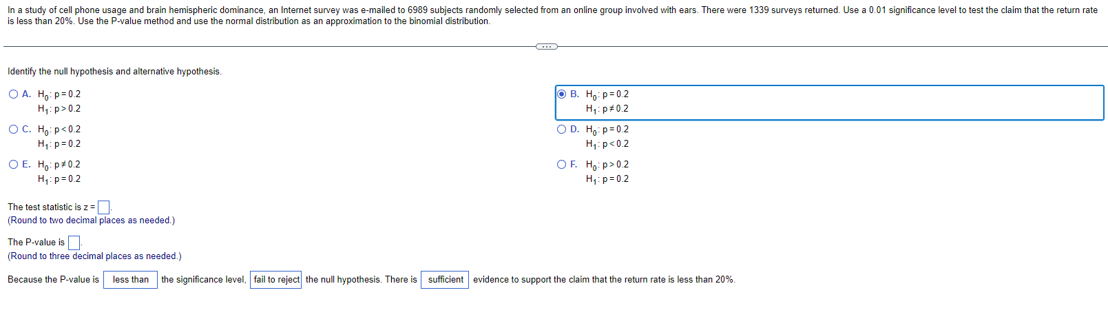 Solved Identify The Null Hypothesis And Alternative