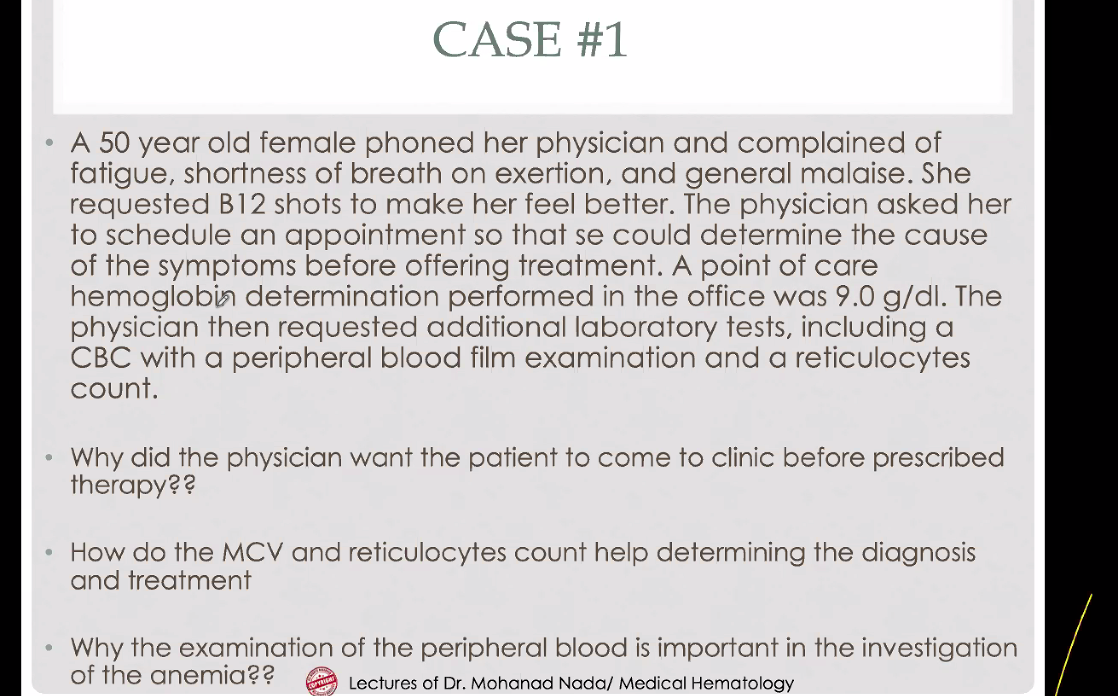 Solved CASE #1 A 50 year old female phoned her physician and | Chegg.com