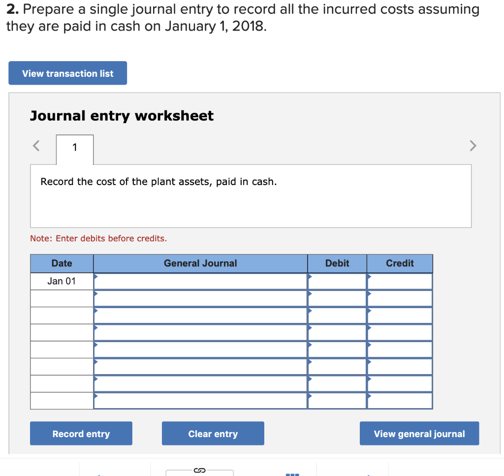 Solved 2. Prepare a single journal entry to record all the