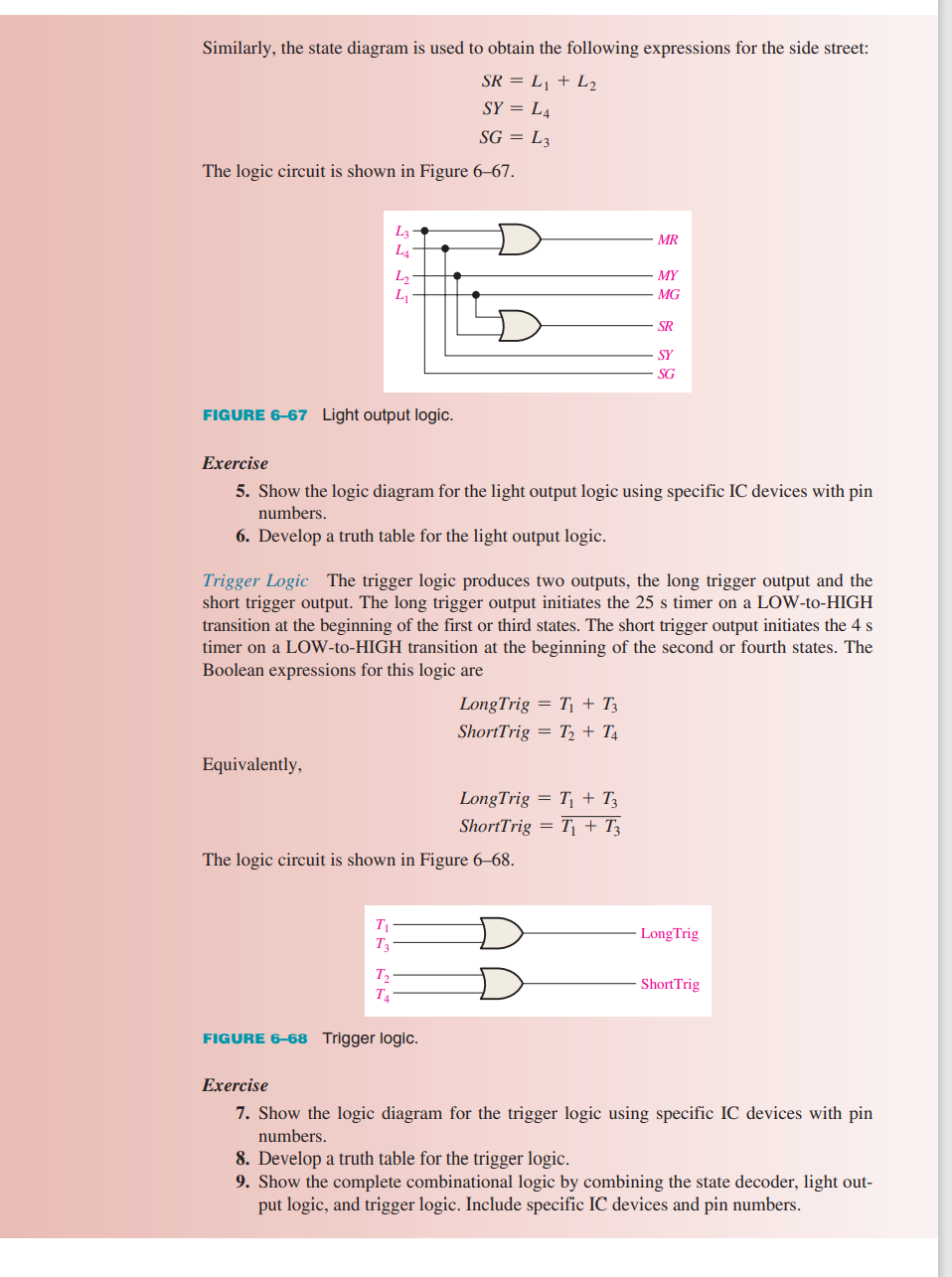 Solved The control logic is developed for a traffic signal | Chegg.com