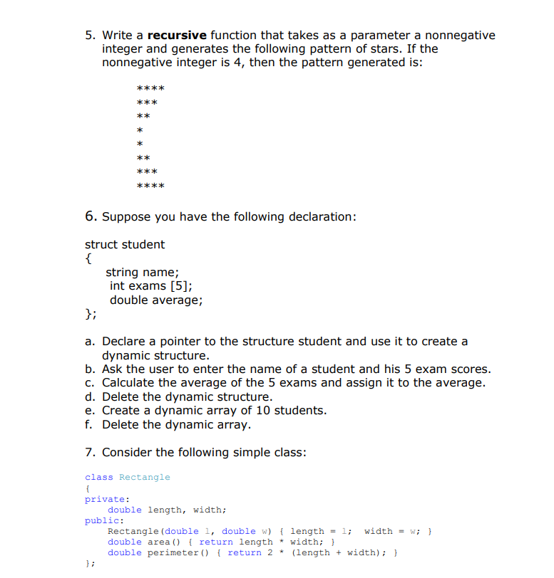 5. Write a recursive function that takes as a | Chegg.com