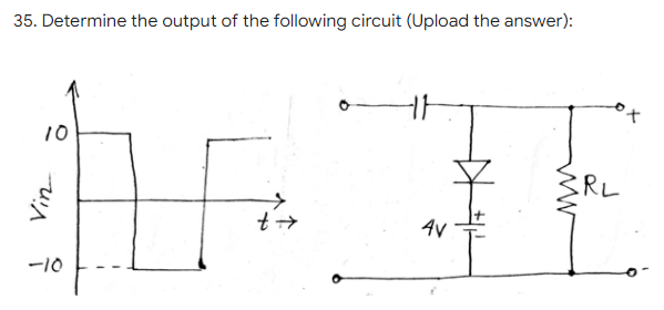 Solved 35. Determine the output of the following circuit | Chegg.com