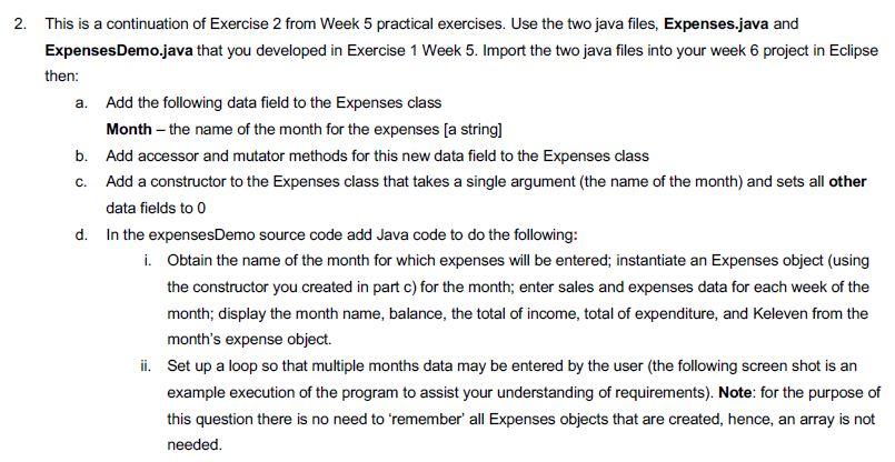 Solved 2. This is a continuation of Exercise 2 from Week 5 | Chegg.com