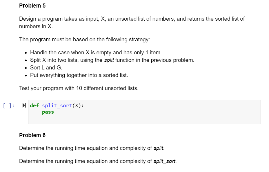 Solved Problem 4 Write a Python function that takes as input | Chegg.com