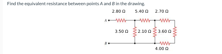 Solved Find The Equivalent Resistance Between Points A And B | Chegg.com