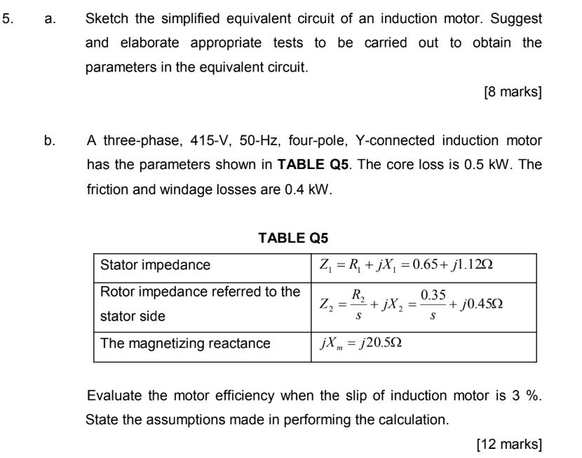 Solved 5. a. Sketch the simplified equivalent circuit of an | Chegg.com