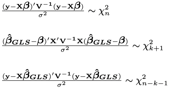 \( \frac{(\mathbf{y}-\mathbf{x} \boldsymbol{\beta})^{\prime} \mathbf{v}^{-1}(\mathbf{y}-\mathbf{X} \boldsymbol{\beta})}{\sigm