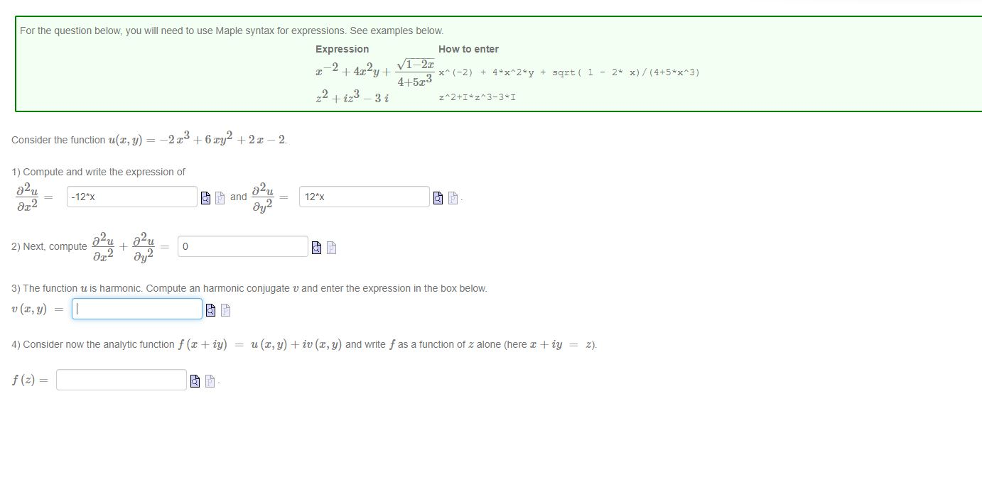 Solved For the question below, you will need to use Maple | Chegg.com