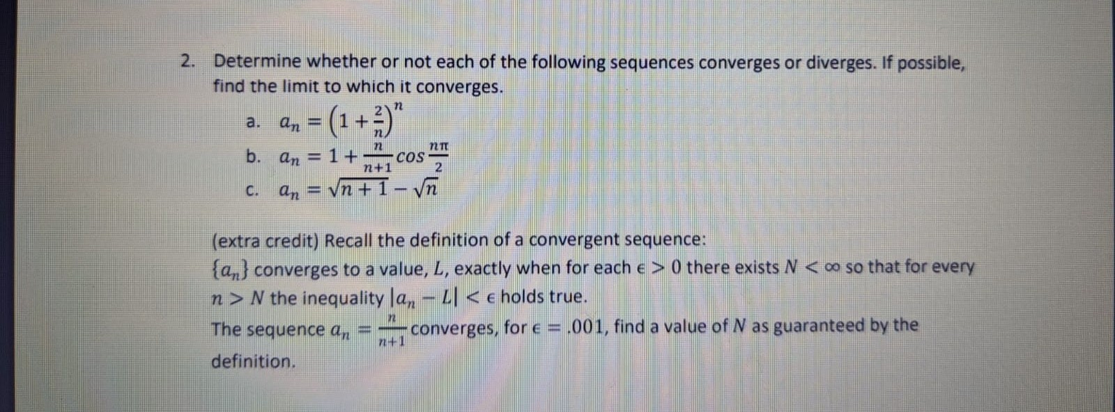 Solved 2. Determine whether or not each of the following | Chegg.com