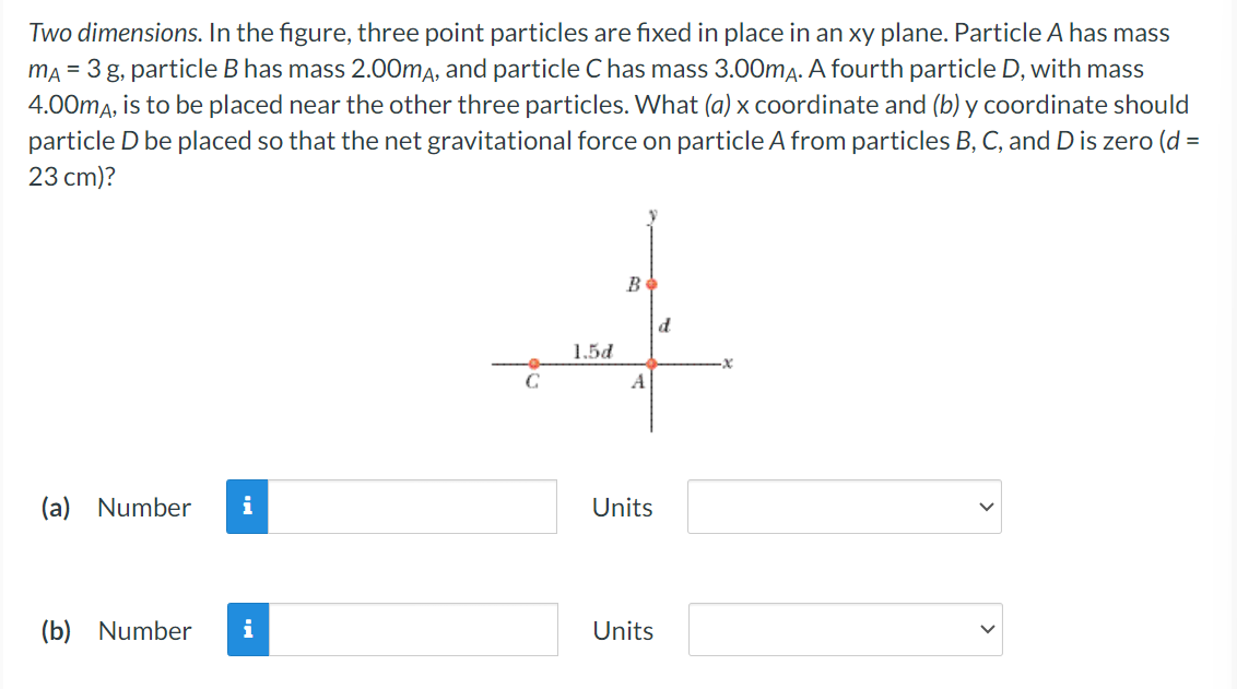 Solved Two Dimensions. In The Figure, Three Point Particles | Chegg.com