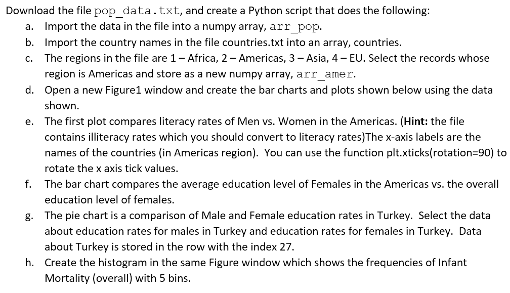 Solved In python: Please solve it with spyder. Also you can | Chegg.com