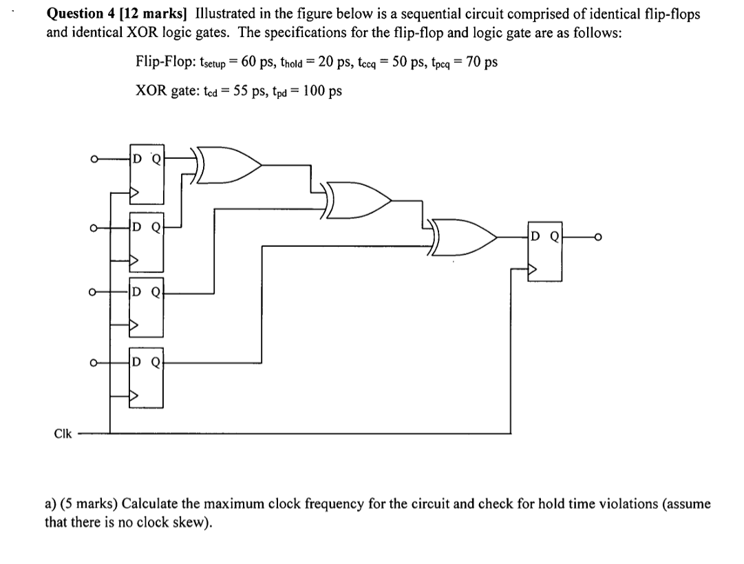 Solved Question 4 [12 marks] Illustrated in the figure below | Chegg.com