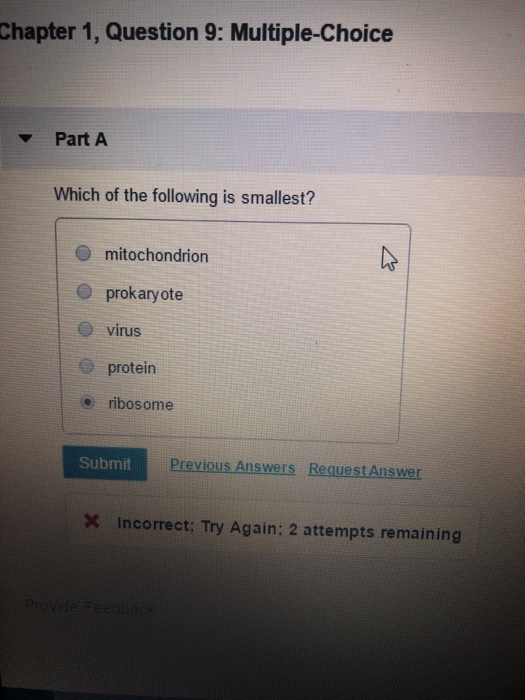 Solved Which of the following is the smallest? | Chegg.com