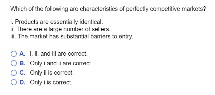 Solved Which of the following are characteristics of | Chegg.com