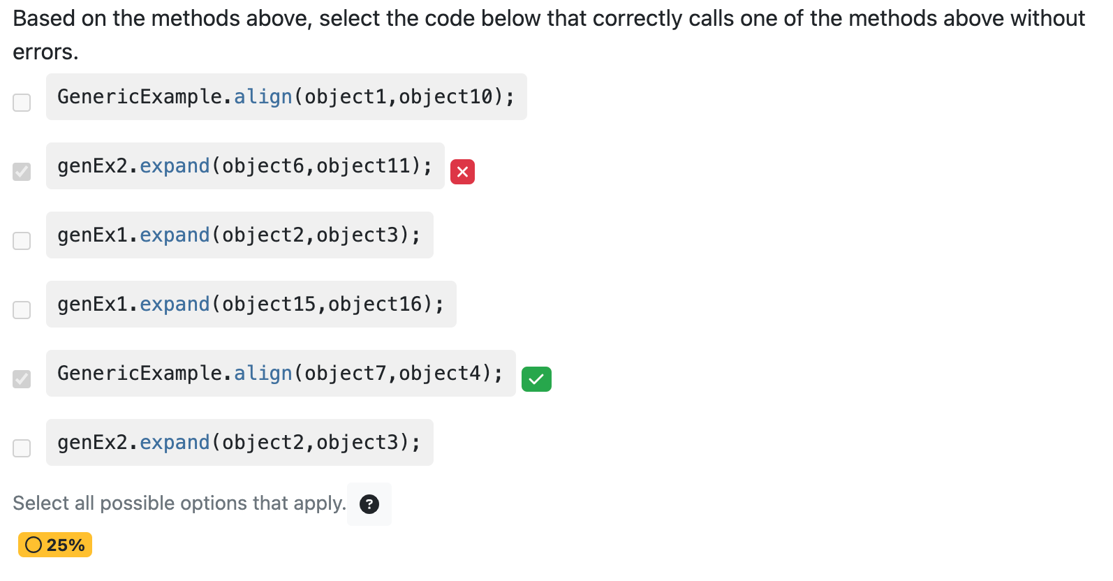 Solved Based on the methods above, select the code below | Chegg.com