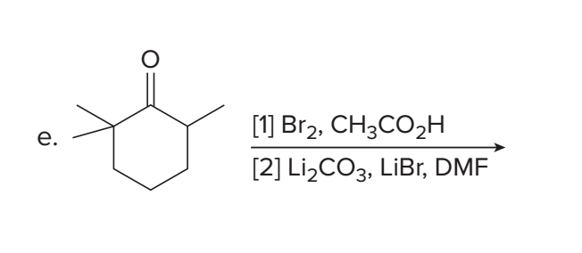 solved-o-e-1-br2-ch3co2h-2-li2co3-libr-dmf-chegg