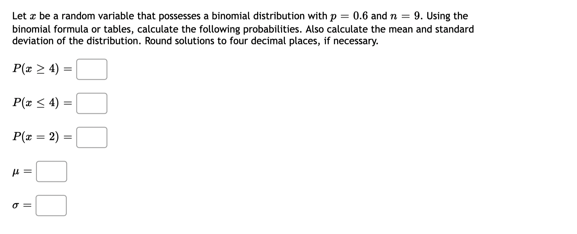 Solved = Let x be a random variable that possesses a | Chegg.com