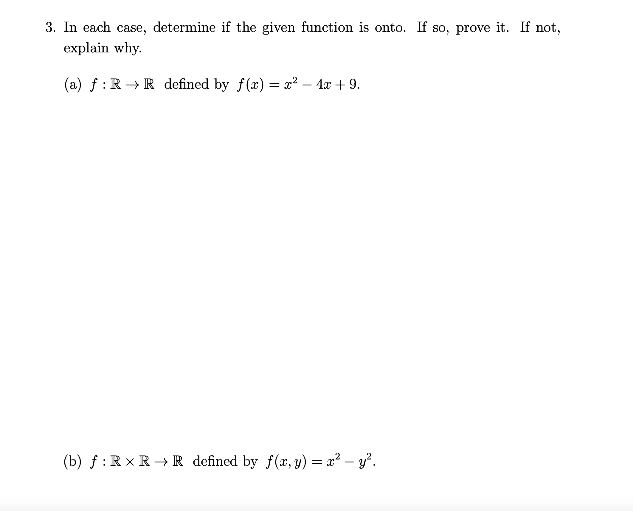 Solved 3 In Each Case Determine If The Given Function Is