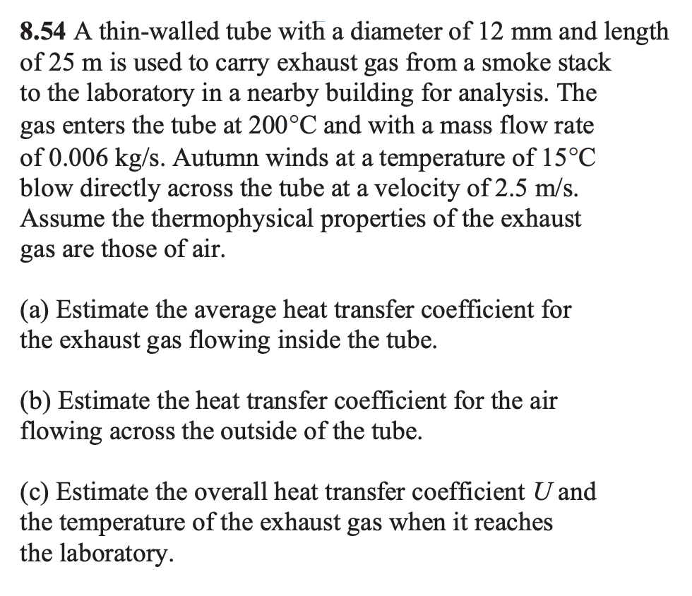 Solved 8.54 A thin-walled tube with a diameter of 12 mm and | Chegg.com